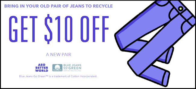 $10 Off AE Jeans