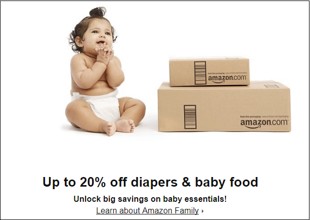 20% Off Diapers and Baby Food