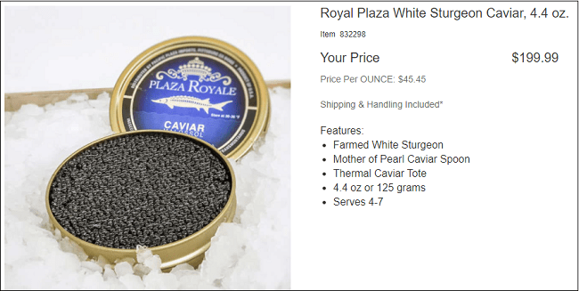 Caviar at Costco