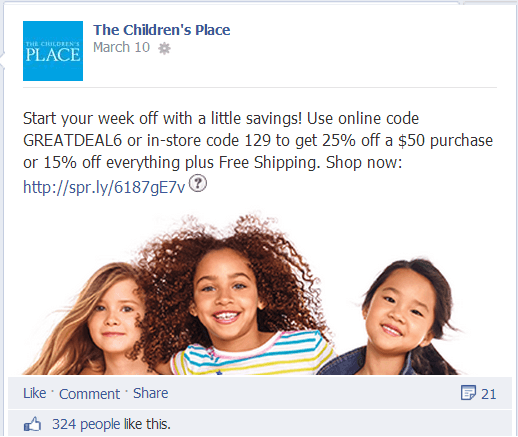 Children's Place on Facebook