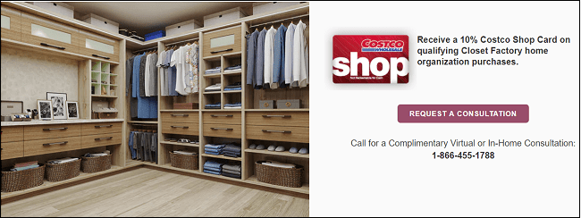 Costco custom closets