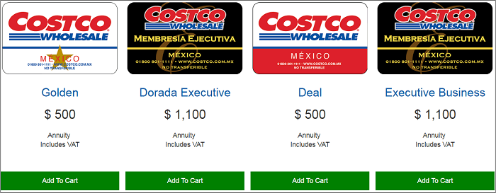 MX Costco membership