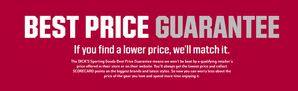 Dick's Price Guarantee