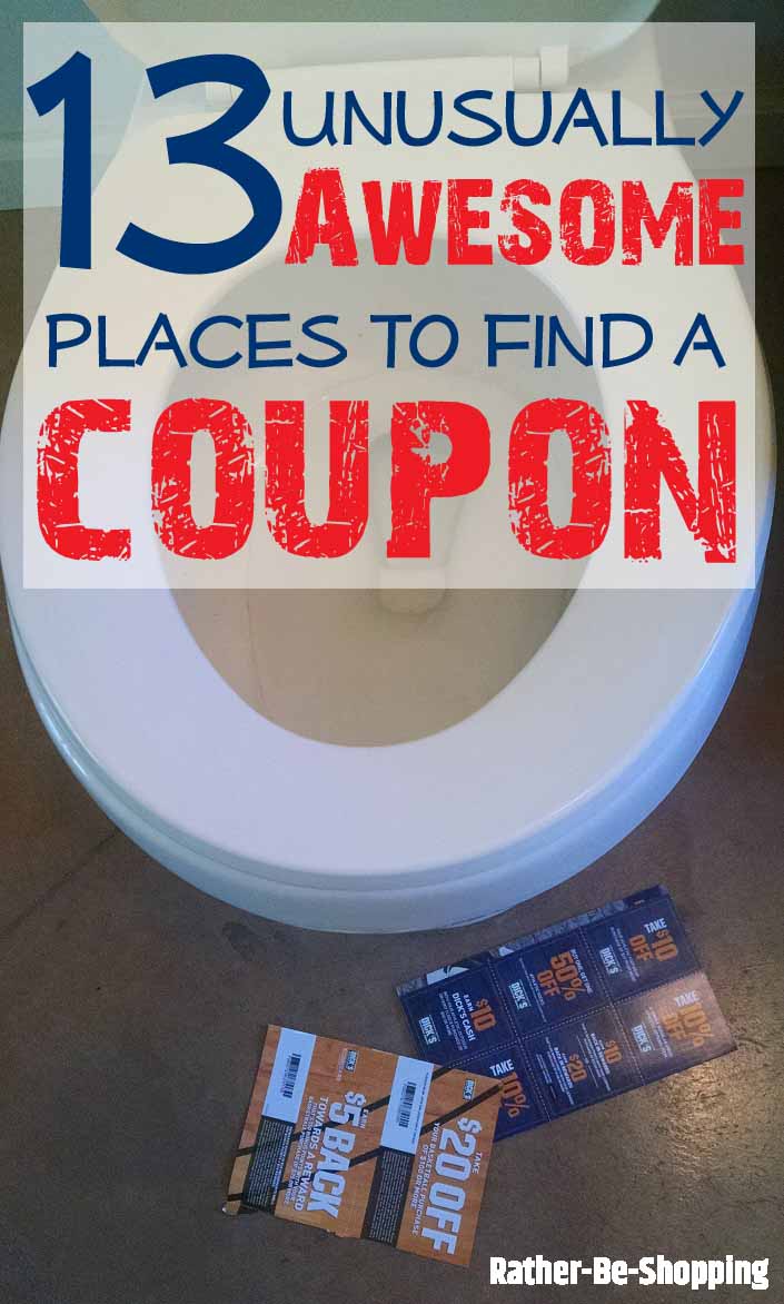 13 Unusual (Yet Awesome) Places to Find a Coupon