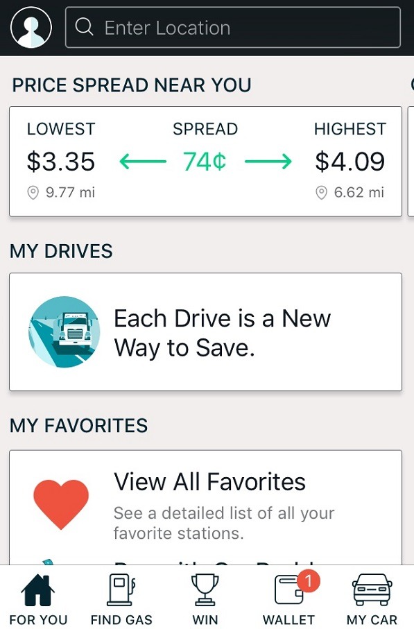 GasBuddy app