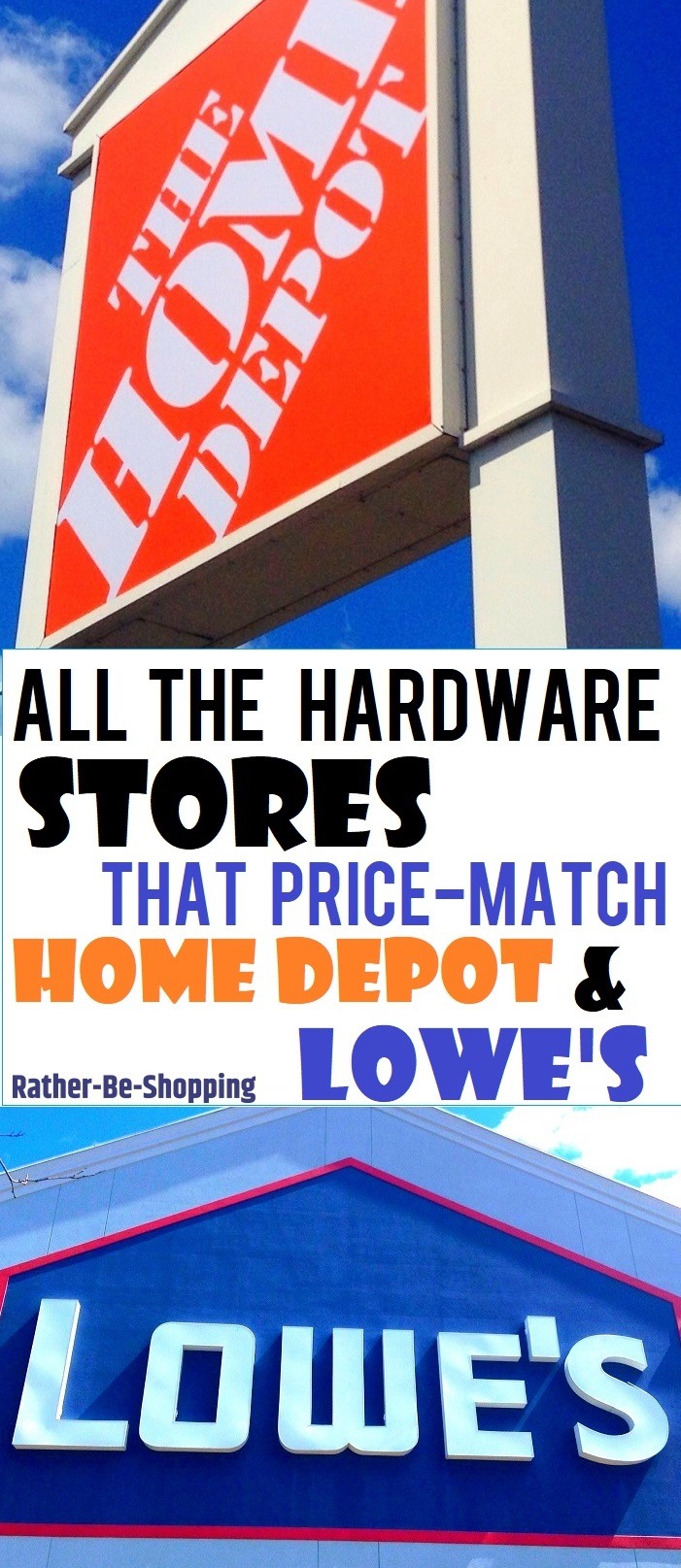 All The Hardware Stores That Price-Match Home Depot and Lowe's