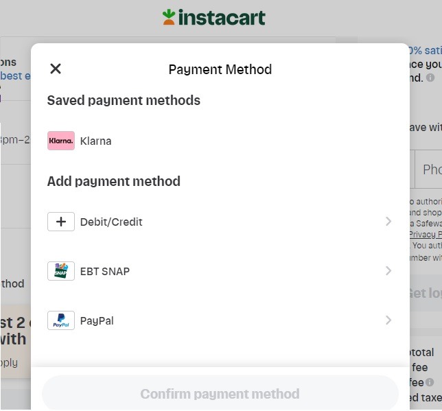 Instacart with Safeway