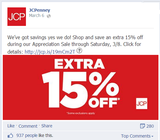 JCPenney on Facebook