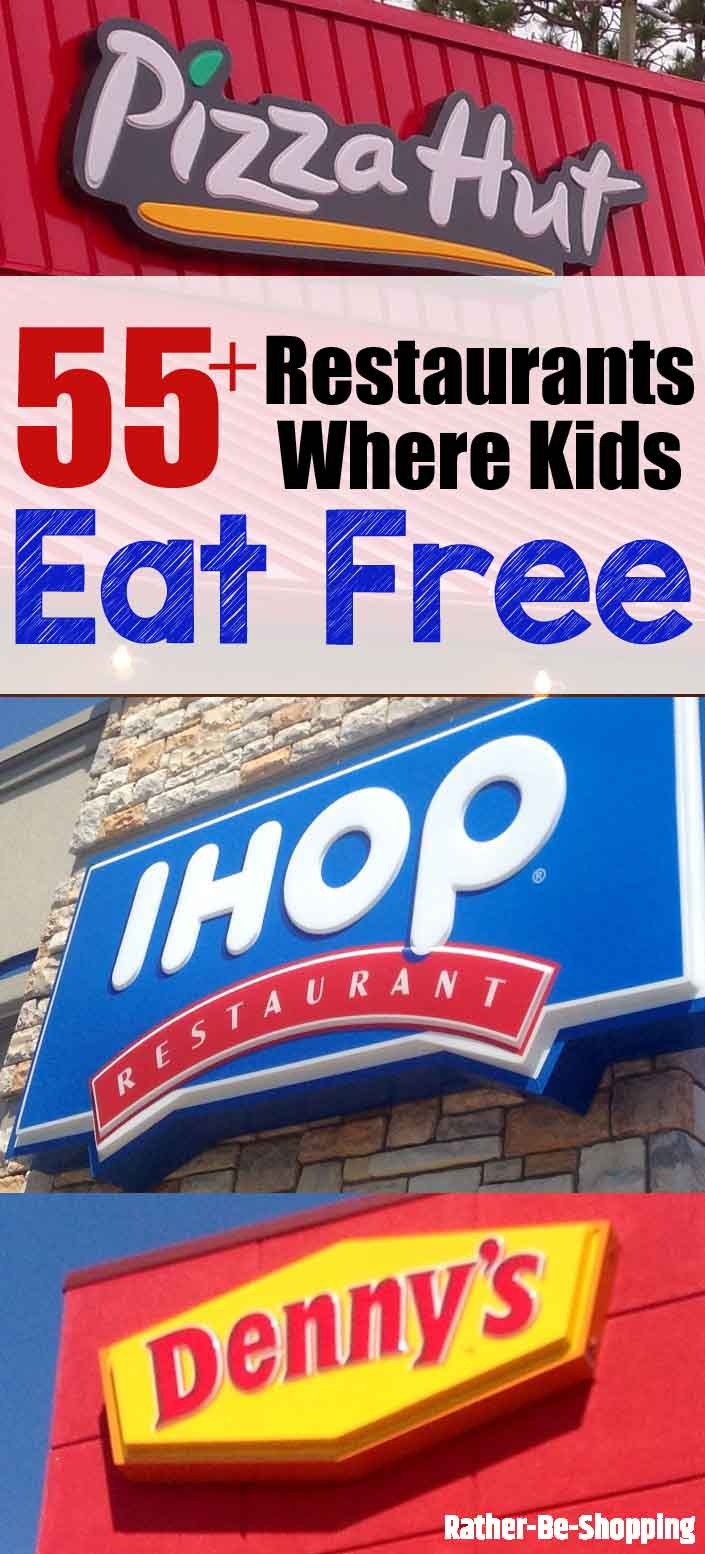 55+ Restaurants Where Kids Eat Free (Broken Down by Day)