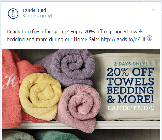 Lands' End on Facebook