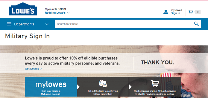 Lowe's Military Discount