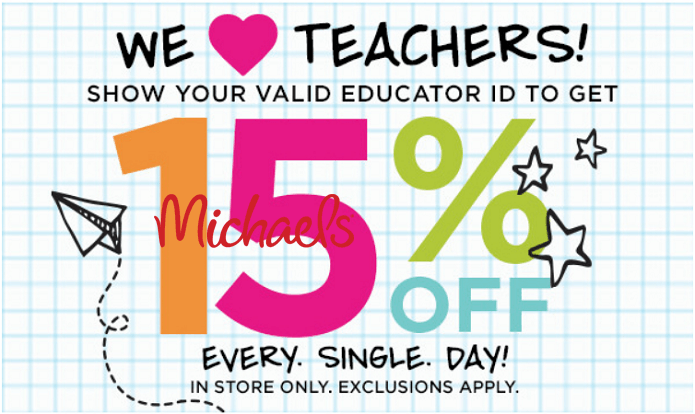 Michaels Teacher Discount