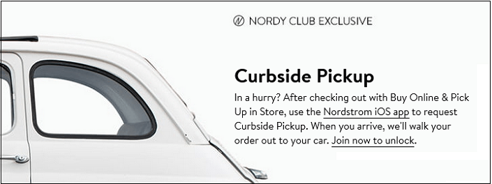 Nordstrom Curbside Pickup