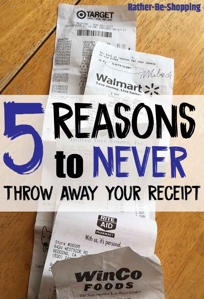 5 Reasons To NEVER Throw Away Your Receipt