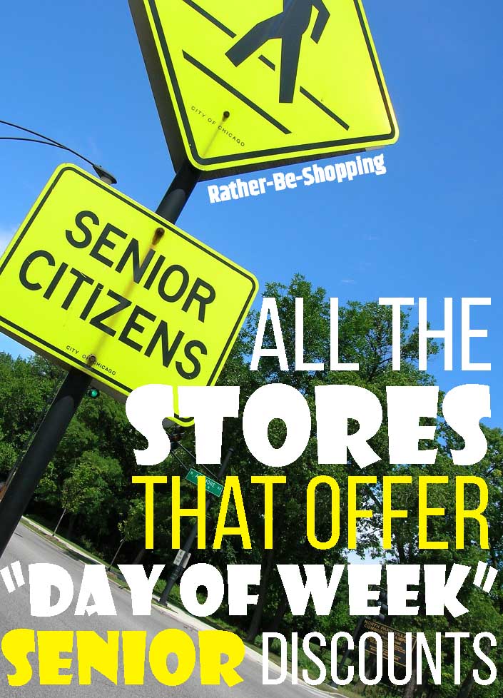 All 11 Stores That Offer "Day of the Week" Senior Discounts