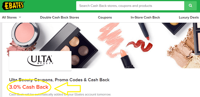 Ulta on Ebates