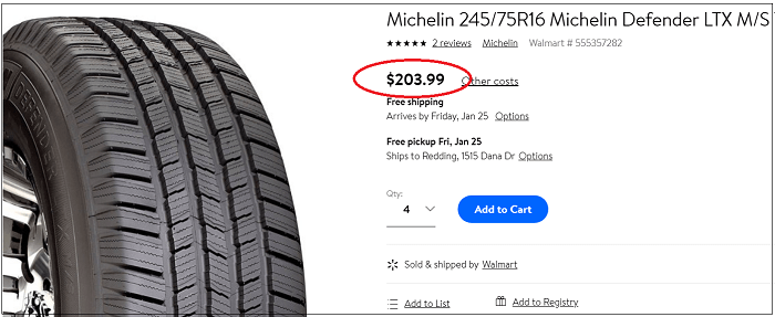 Walmart Tires