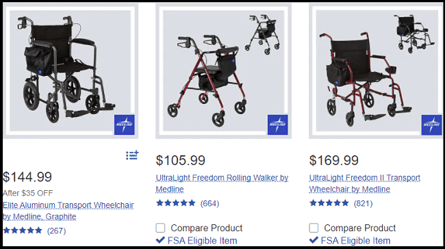 Wheelchairs at Costco